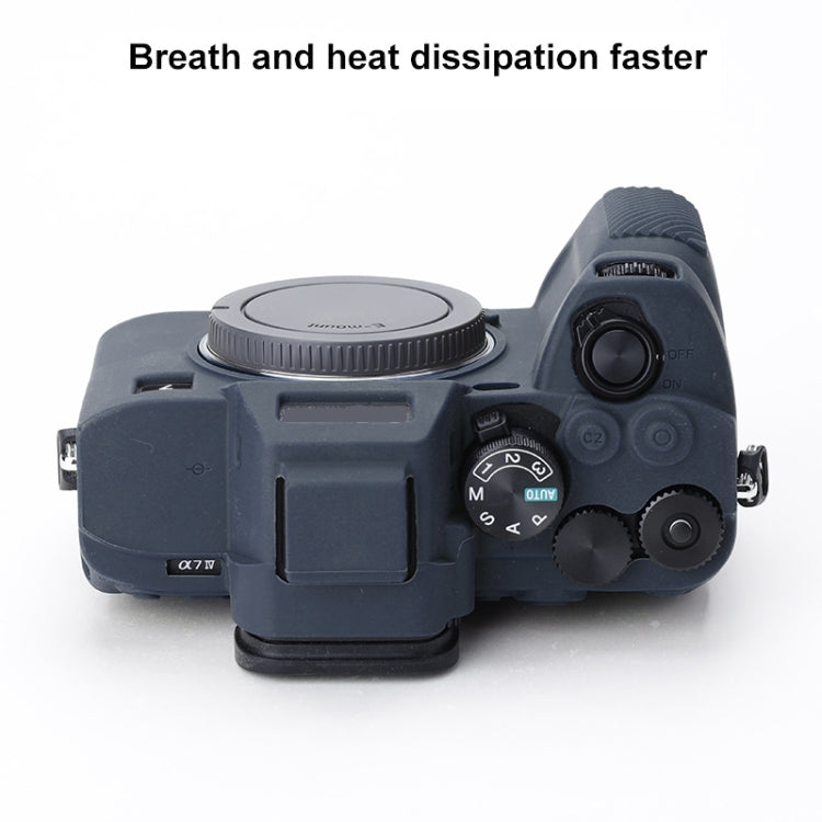Frendorf | Zachte Siliconen Beschermcase voor Sony A7 IV (Blauw)