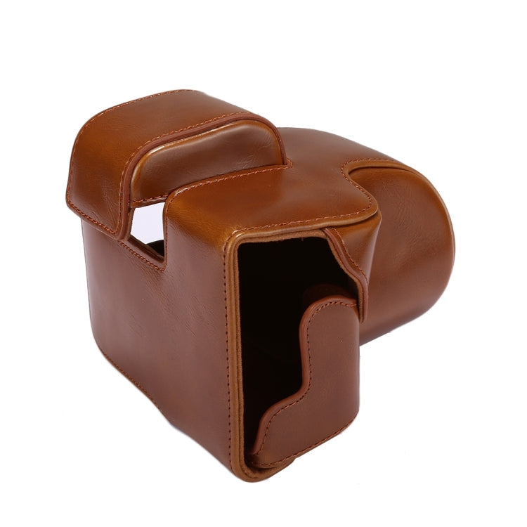 Frendorf | Volledige Body Camera PU Lederen Case Tas met Strap voor Canon EOS M5 (Bruin)