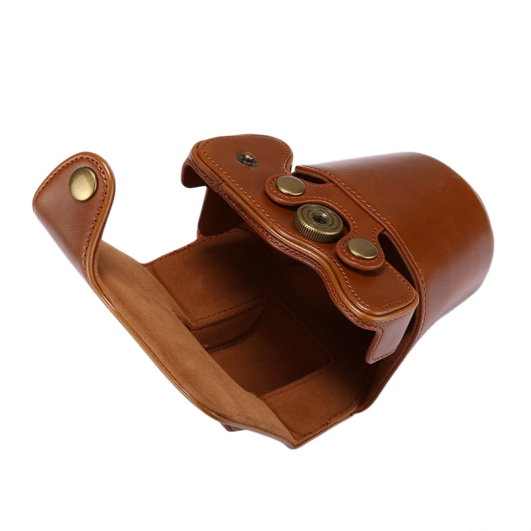 Frendorf | Volledige Body Camera PU Lederen Case Tas met Strap voor Canon EOS M5 (Bruin)