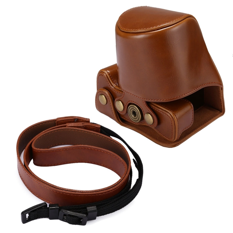 Frendorf | Volledige Body Camera PU Lederen Case Tas met Strap voor Canon EOS M5 (Bruin)