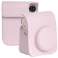 Frendorf | Für FUJIFILM instax mini 12 Vollkörper-Lederetui Kameratasche mit Tragegurt (Pink)