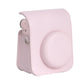 Frendorf | Für FUJIFILM instax mini 12 Vollkörper-Lederetui Kameratasche mit Tragegurt (Pink)