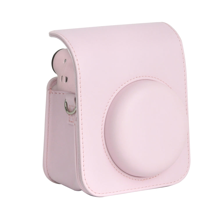 Frendorf | Für FUJIFILM instax mini 12 Vollkörper-Lederetui Kameratasche mit Tragegurt (Pink)
