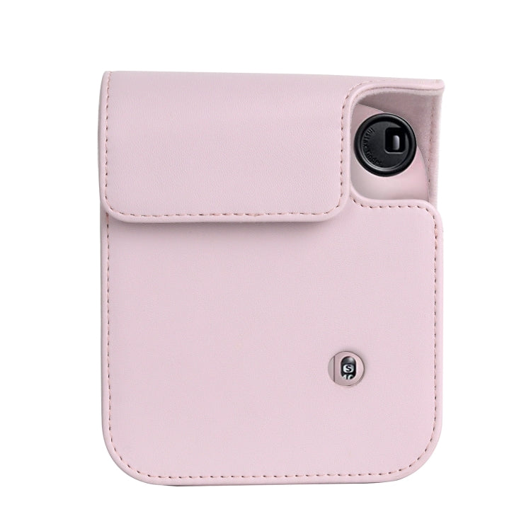 Frendorf | Für FUJIFILM instax mini 12 Vollkörper-Lederetui Kameratasche mit Tragegurt (Pink)