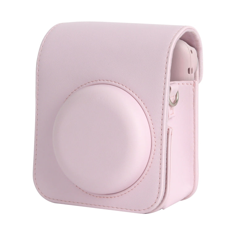 Frendorf | Für FUJIFILM instax mini 12 Vollkörper-Lederetui Kameratasche mit Tragegurt (Pink)