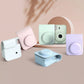 Frendorf | Für FUJIFILM instax mini 12 Vollkörper-Lederetui Kameratasche mit Tragegurt (Pink)
