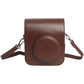 Frendorf | Voor FUJIFILM Instax mini 12 Leren Hoes Volledige Body Camera Tas met Schouderband (Bruin)