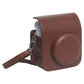 Frendorf | Voor FUJIFILM Instax mini 12 Leren Hoes Volledige Body Camera Tas met Schouderband (Bruin)