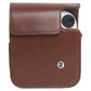 Frendorf | Voor FUJIFILM Instax mini 12 Leren Hoes Volledige Body Camera Tas met Schouderband (Bruin)