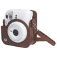 Frendorf | Voor FUJIFILM Instax mini 12 Leren Hoes Volledige Body Camera Tas met Schouderband (Bruin)