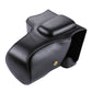 Frendorf | Volledige Body Camera PU Leren Tas voor Canon EOS 200D (18-55mm Lens)(Zwart)