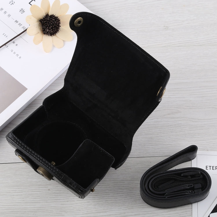 Frendorf | Volledige Body Camera PU Leren Hoes Tas met Strap voor Canon G16 (Zwart)