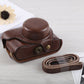 Frendorf | Volledige Body Camera PU Leren Tas met Strap voor Fujifilm X100F (Koffie)