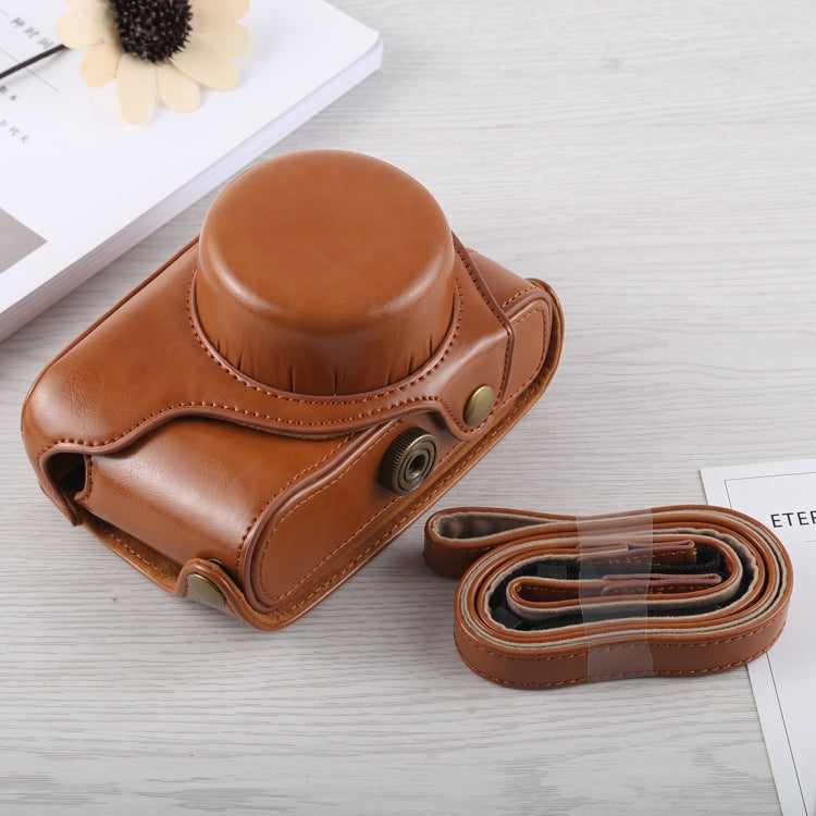 Frendorf | Volledige Body Camera PU Leren Tas met Schouderriem voor Fujifilm X100F (Bruin)