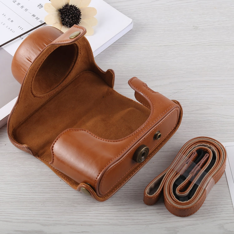 Frendorf | Volledige Body Camera PU Leren Tas met Schouderriem voor Fujifilm X100F (Bruin)