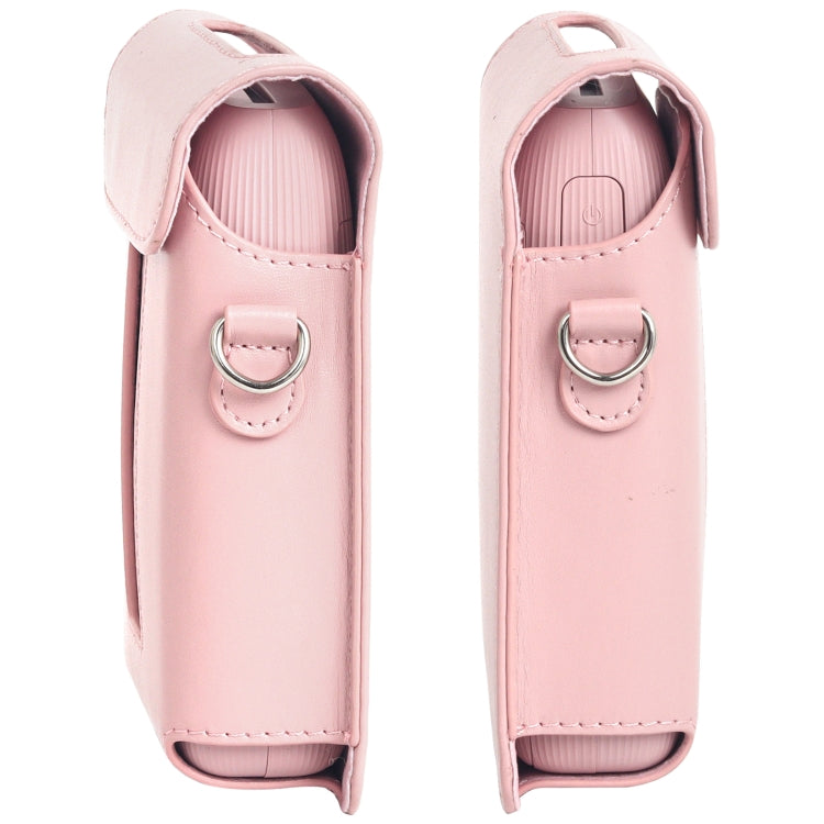 Frendorf | Voor FUJIFILM Instax mini Link 3 Volledig Leren Hoesje Tas met Schouderband (Roze)