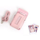 Frendorf | Voor FUJIFILM Instax mini Link 3 Volledig Leren Hoesje Tas met Schouderband (Roze)