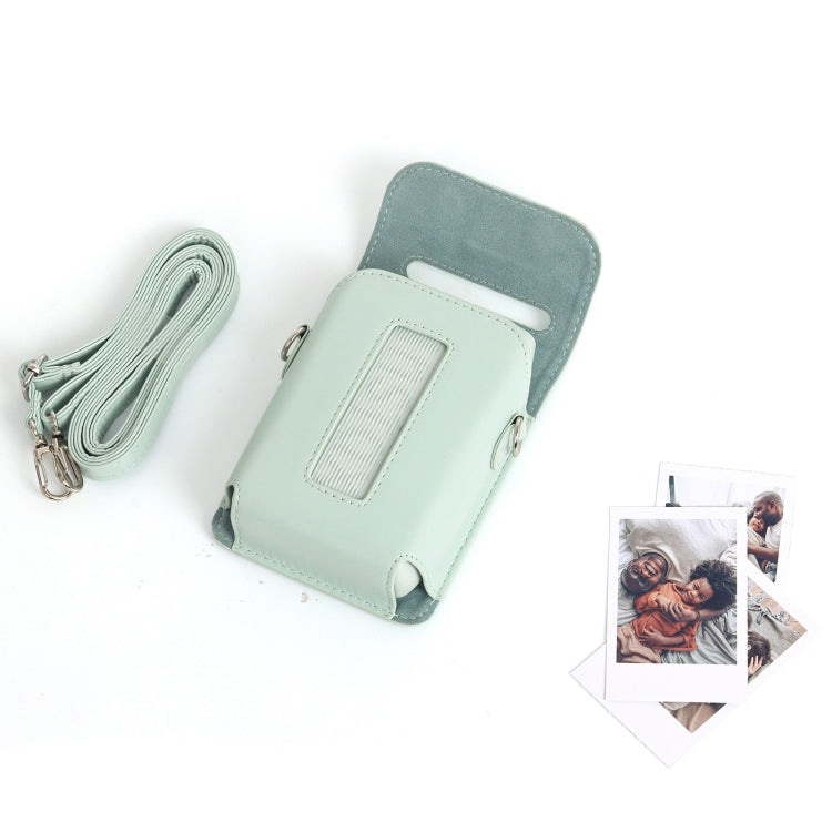 Frendorf | Voor FUJIFILM Instax mini Link 3 Volledige Leren Tas met Hangslot (Groen)