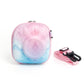 Frendorf | Lackierte EVA-Hartschalen-PU-Aufbewahrungstasche für FUJIFILM Instax mini 7+/8/9/11/12/40 (Blau Pink)