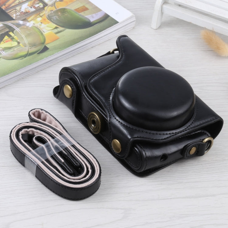 Frendorf | Volledige Body Camera PU Leren Hoes Tas met Band voor Samsung Galaxy Camera EK-GC100 / EK-GC110 / EK-GC200(Zwart)