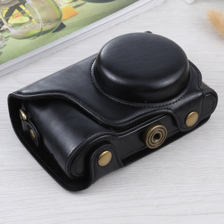 Frendorf | Volledige Body Camera PU Leren Hoes Tas met Band voor Samsung Galaxy Camera EK-GC100 / EK-GC110 / EK-GC200(Zwart)