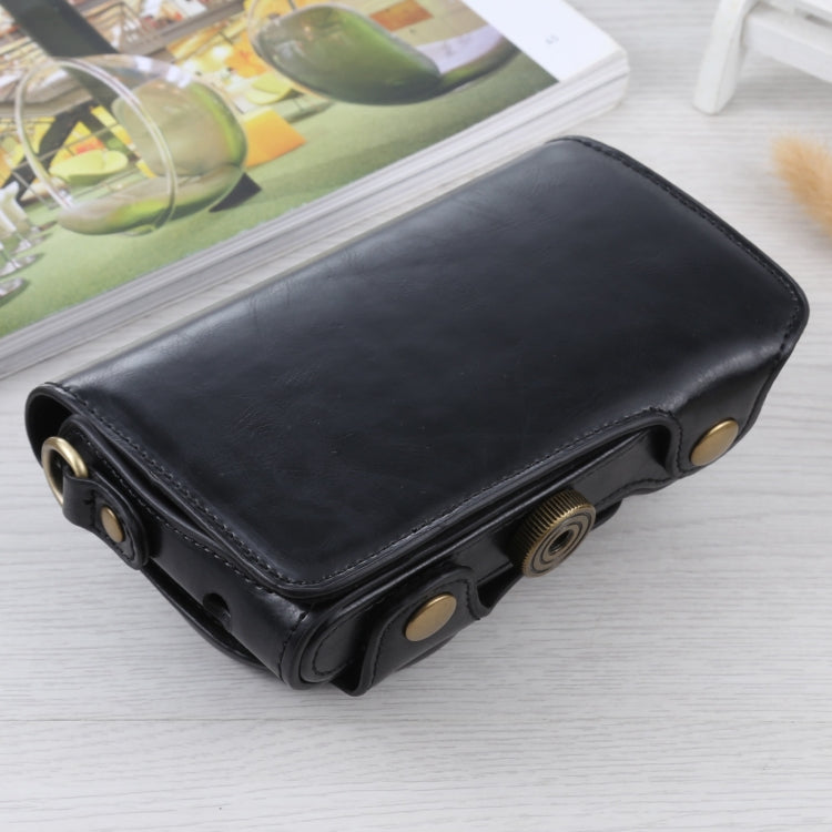 Frendorf | Volledige Body Camera PU Leren Hoes Tas met Band voor Samsung Galaxy Camera EK-GC100 / EK-GC110 / EK-GC200(Zwart)