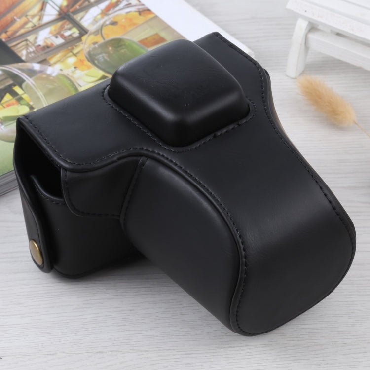 Frendorf | Full Body Camera PU Leder Tasche mit Gurt für Olympus E-PL3 / E-PM1 (Schwarz)