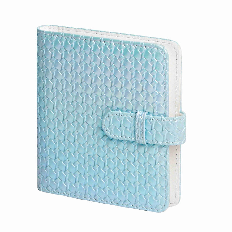 Frendorf | Voor FUJIFILM instax mini 12 Kleurrijke Geweven Leren Case Volledige Body Camera Tas + Fotoalbum met Band (Blauw)