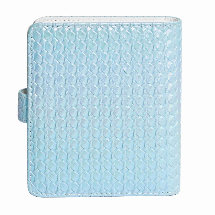 Frendorf | Voor FUJIFILM instax mini 12 Kleurrijke Geweven Leren Case Volledige Body Camera Tas + Fotoalbum met Band (Blauw)