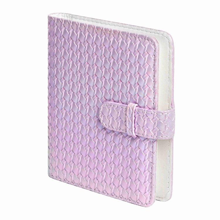 Frendorf | Voor FUJIFILM instax mini 12 Kleurige Geweven Leren Tas Volledige Body Cameratas + Fotoalbum met Band (Paars)