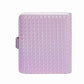 Frendorf | Voor FUJIFILM instax mini 12 Kleurige Geweven Leren Tas Volledige Body Cameratas + Fotoalbum met Band (Paars)