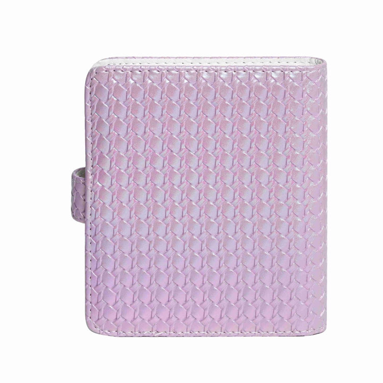 Frendorf | Voor FUJIFILM instax mini 12 Kleurige Geweven Leren Tas Volledige Body Cameratas + Fotoalbum met Band (Paars)