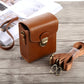 Frendorf | Vollkörperkamera Schnallenverschluss PU-Leder Tasche mit Handgelenk- & Halsriemen für Canon G7X II / G9X Mark II, Sony RX100 / M2 (Braun)