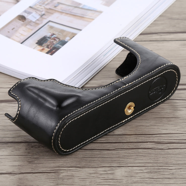 Frendorf | 1/4 inch Draad PU Leer Camera Halve Case Basis voor Leica M10 (Zwart)