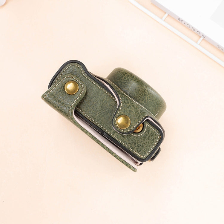 Frendorf | Voor Sony ZV-1F / ZV1M2 Volledige Body Camera PU Leren Tas met Band (Koffie)