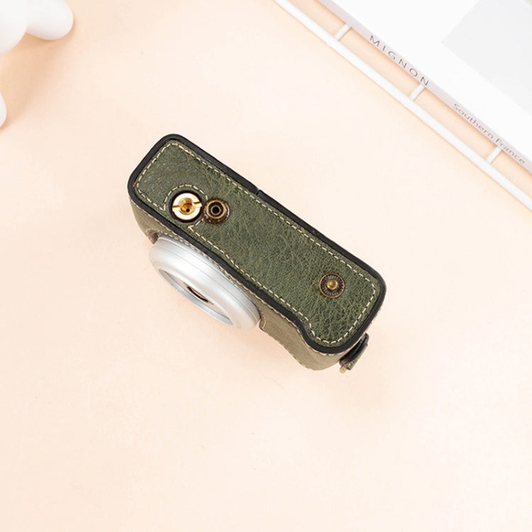 Frendorf | Voor Sony ZV-1F / ZV1M2 Volledige Body Camera PU Leren Tas met Band (Koffie)