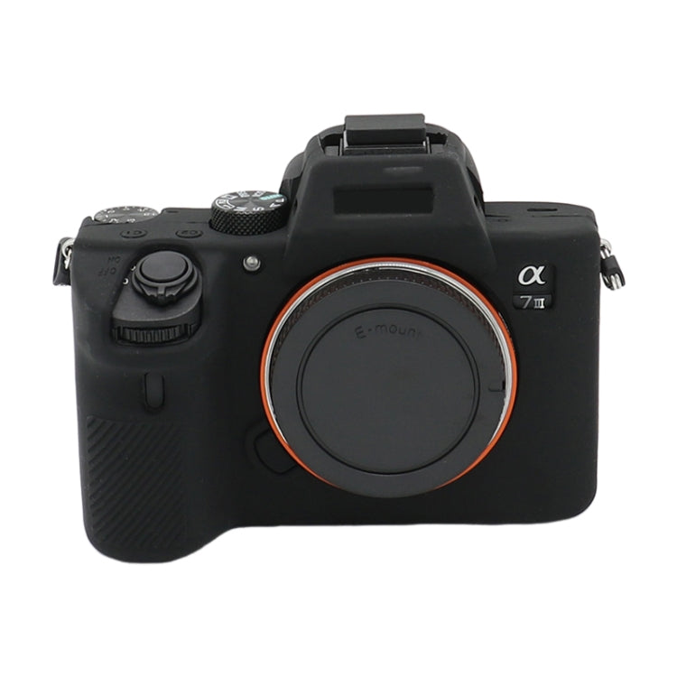 Frendorf | Voor Sony A7 III / ILCE-7M3 / A7R III Zachte Siliconen Beschermhoes (Zwart)