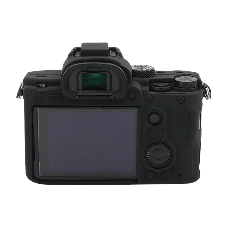 Frendorf | Voor Sony A7 III / ILCE-7M3 / A7R III Zachte Siliconen Beschermhoes (Zwart)