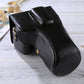 Frendorf | Full Body Kamera PU Leder Tasche für Nikon D5300 / D5200 / D5100 (18-55mm / 18-105mm / 18-140mm Objektiv) (Schwarz)