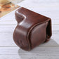 Frendorf | Volledige Body Camera PU Leren Hoes Tas met Band voor Sony A5100 / A5000 / NEX-3N (16-50mm / 40.5mm Lens)(Koffie)