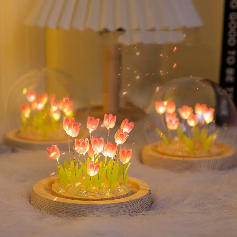 DIY Glas Tulpen Globus Lampe