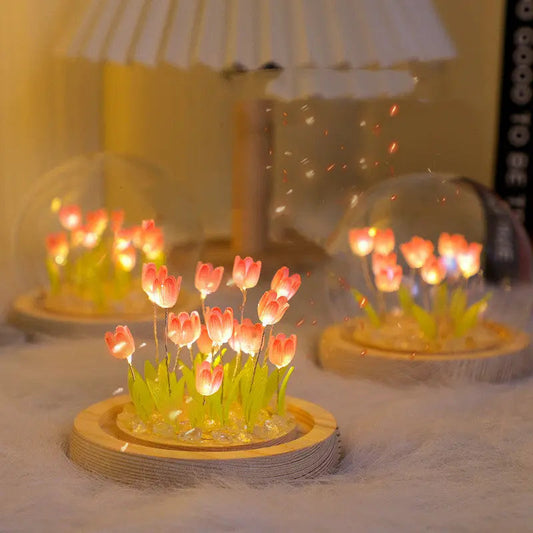 DIY Glas Tulpen Globus Lampe
