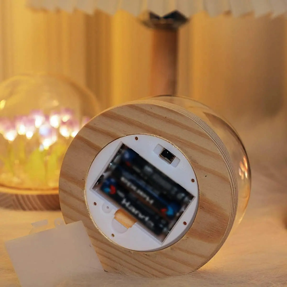 DIY Glas Tulpen Globus Lampe