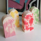 DIY Regenbogen Kerzenherstellung Silikonform Handgemachte Geometrie Duftkerze Wachsform Seife Gips Harz Kuchenformen Bastelbedarf