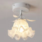 Frendorf | FleurTiffany Französische Tiffany-Deckenleuchte | Blumenmuster | Elegantes Jugendstil-Design für Ihr Zuhause