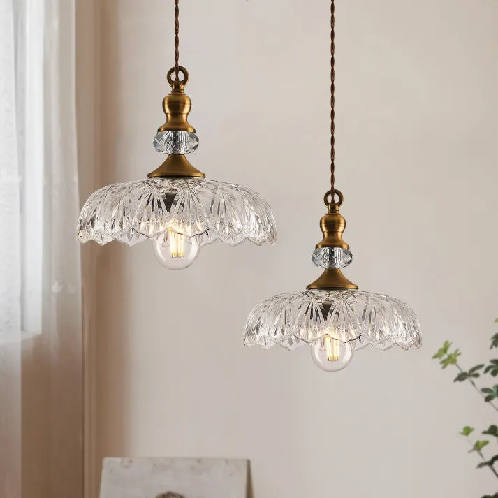 Frendorf | OrbisGlow Mid Century Mini Kücheninsel Glas Pendelleuchte | Elegantes Design | LED Beleuchtung | Moderne Raumdeko
