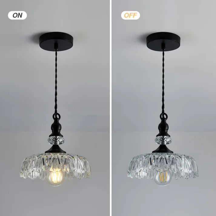 Frendorf | OrbisGlow Mid Century Mini Kücheninsel Glas Pendelleuchte | Elegantes Design | LED Beleuchtung | Moderne Raumdeko