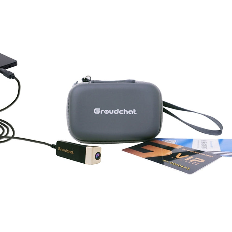 Frendorf | Groudchat JP1DV1 1080P HD Smart Kamera Mobile Telefon USB Live Kamera für Brillenbeine, integriertes Schall absorbierendes und geräuschreduzierendes Mikrofon (Schwarz Gold)