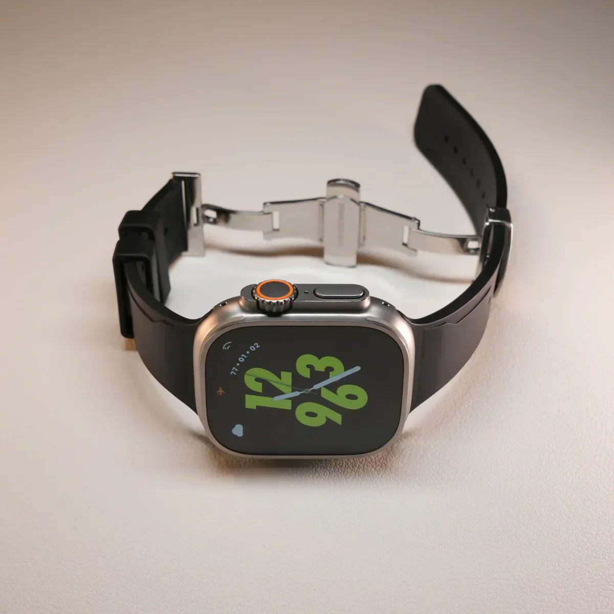 Frendorf | Luksus FKM Schmetterlingsverschlussarmband für Apple Watch