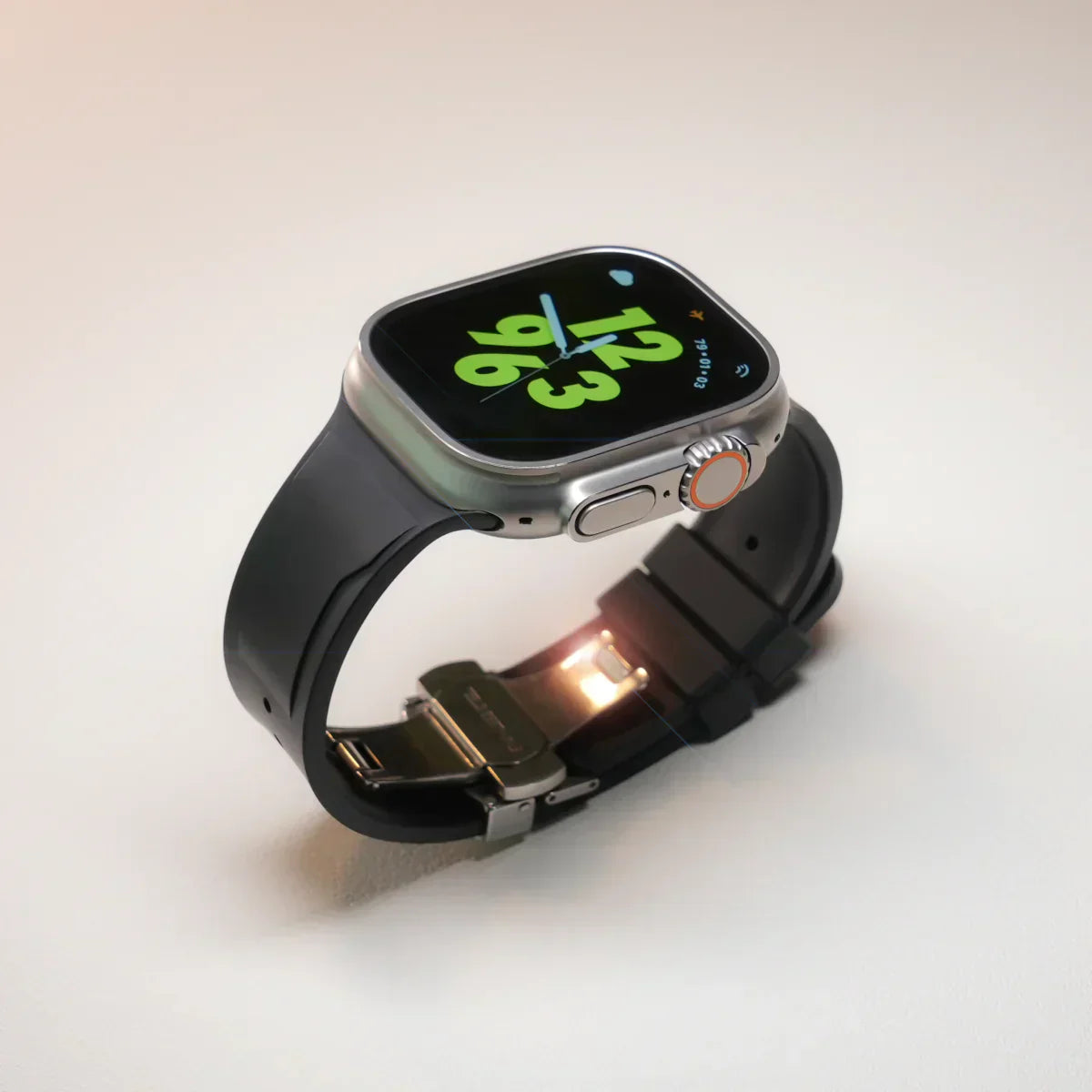 Frendorf | Luksus FKM Schmetterlingsverschlussarmband für Apple Watch